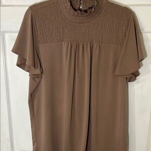 Elegant Tan Women's Top